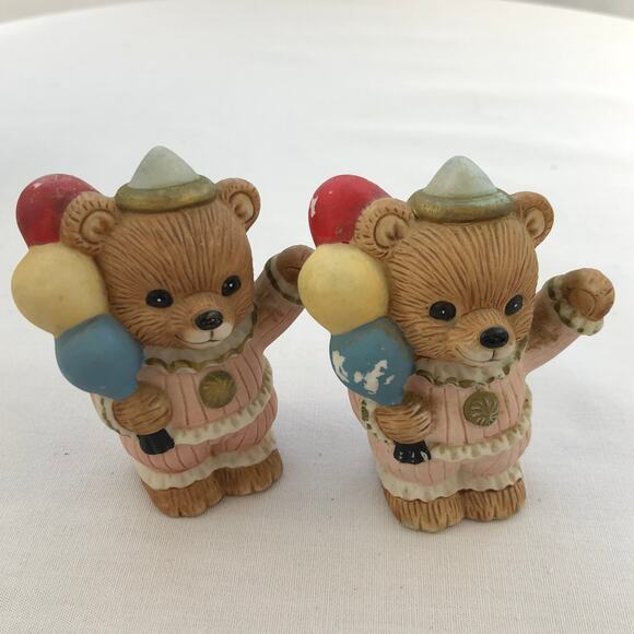 Homco Circus Teddy Bears #1449 Porcelain Figurines Lot of 3 - Picture 4 of 8